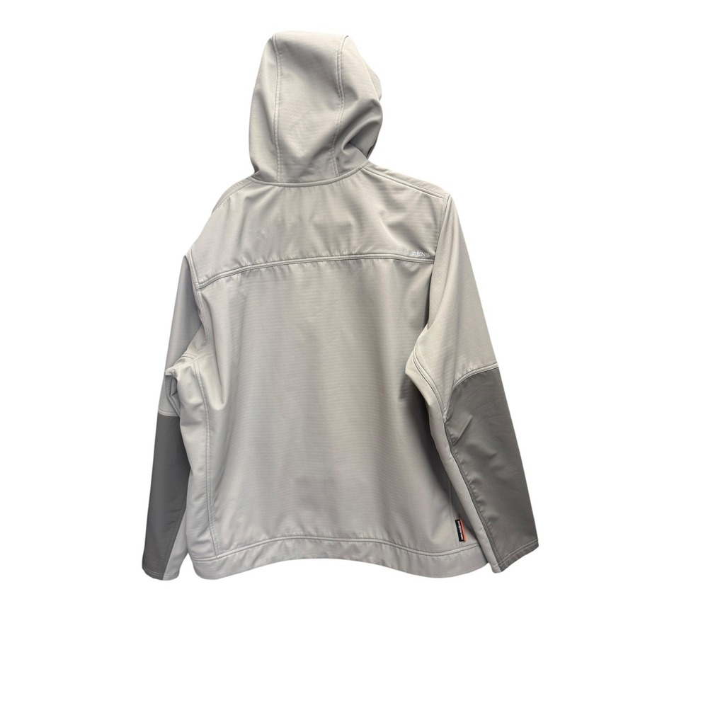 Grundens Full Zip Hooded Jacket Mens 2XL Grey Fleece Lined Soft Shell 119496 - Picture 2 of 16